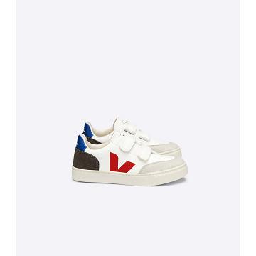 Veja V-12 CHROMEFREE Sko Barn White/Black | NO 750JPQ